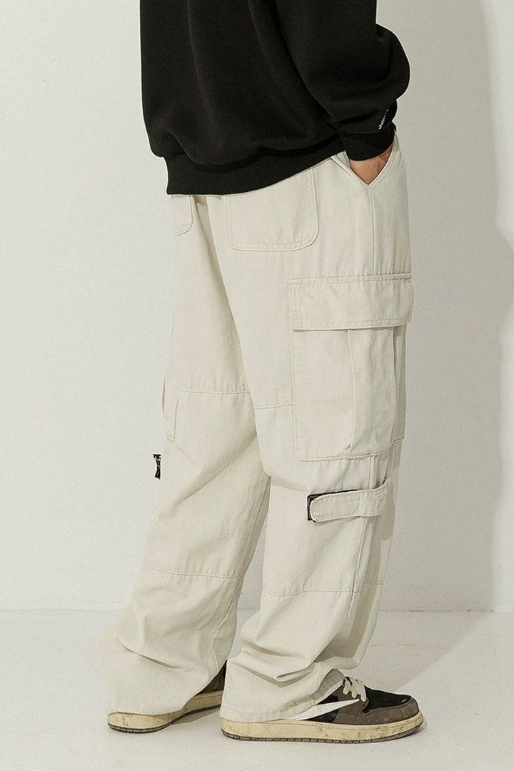 Cotton Cargo Relaxed Trousers