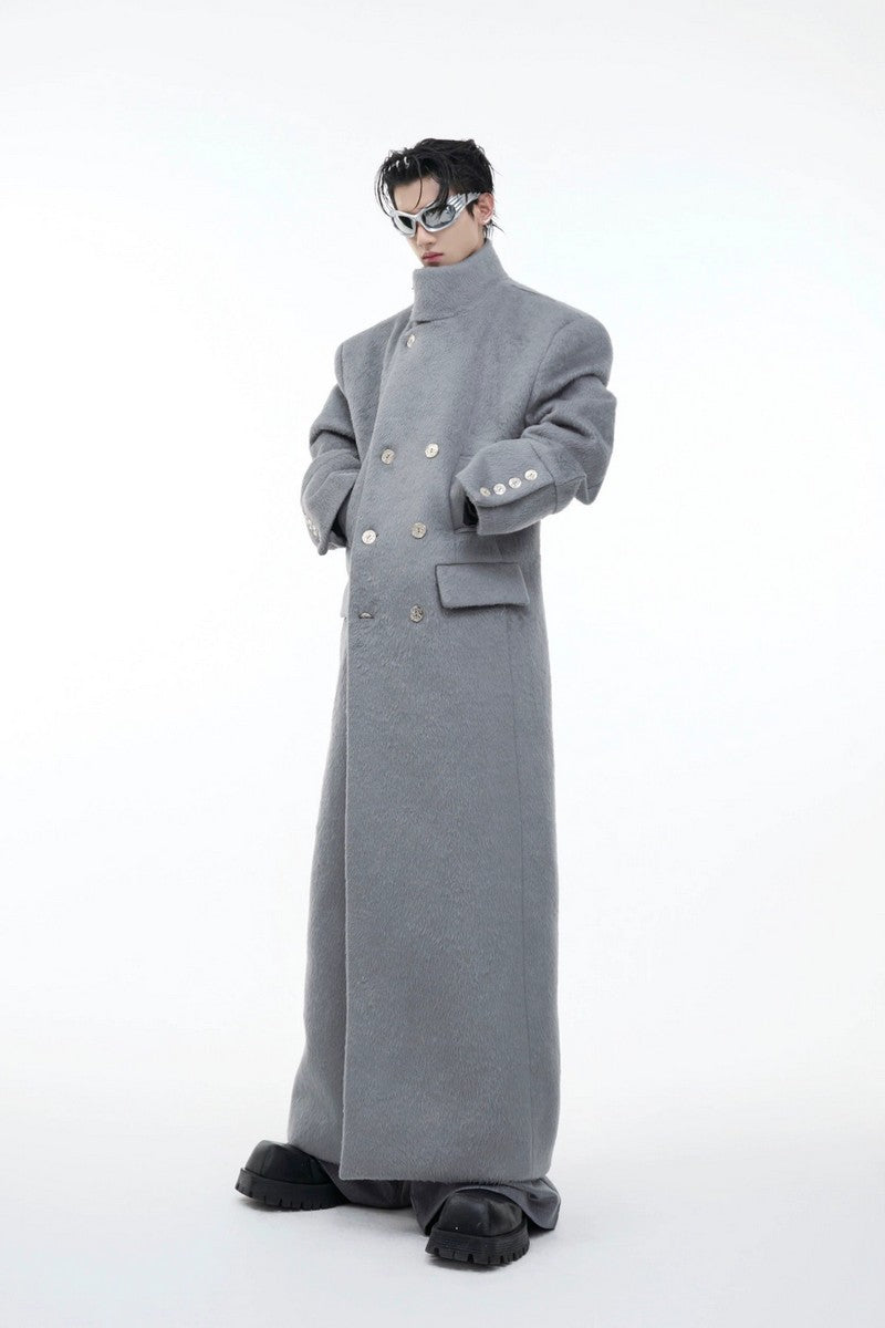 Metal Clasp Oversized Wool Overcoat – Copping Zone