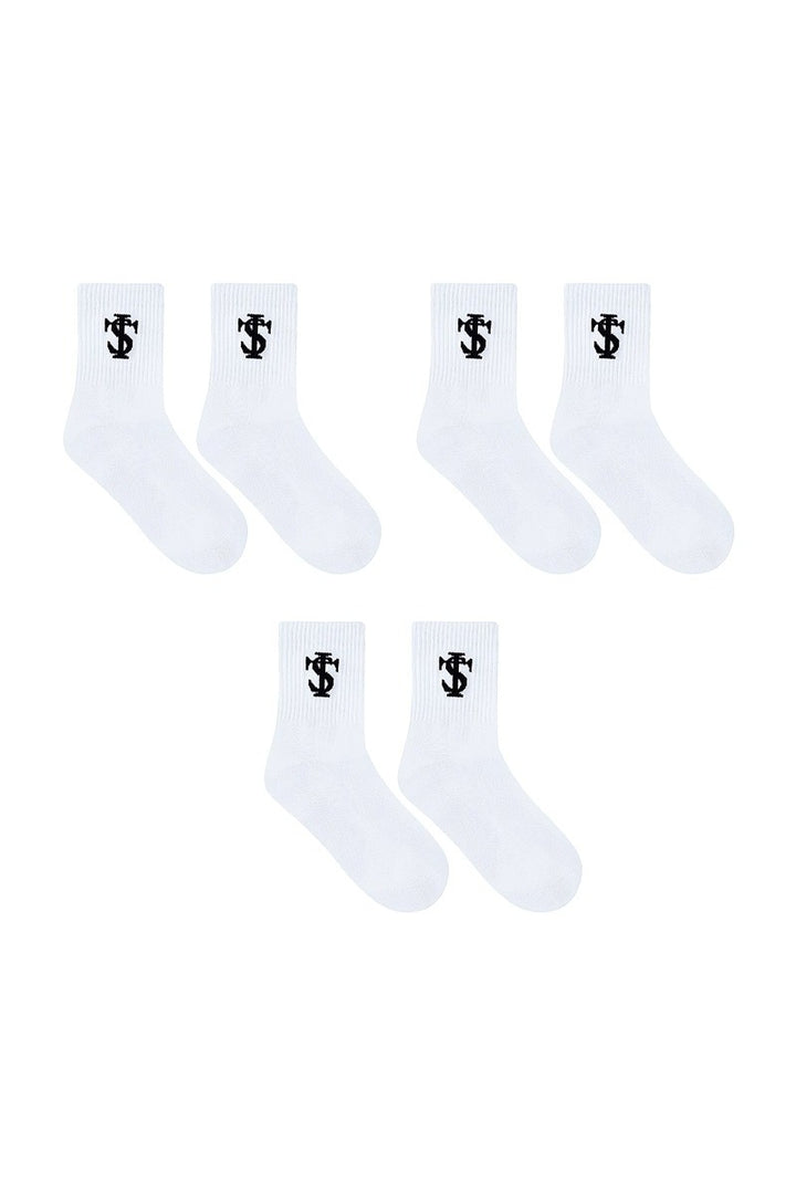 Multi-Color Logo Crew Socks