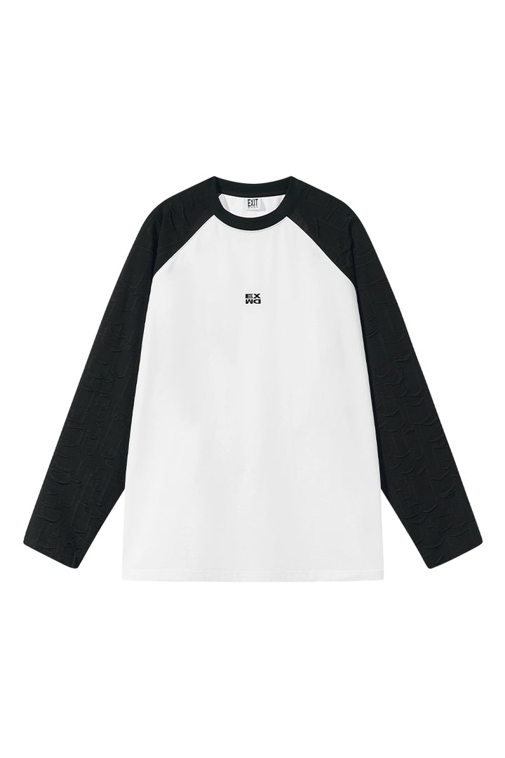 Logo Embroidered Raglan Long-Sleeve Tee