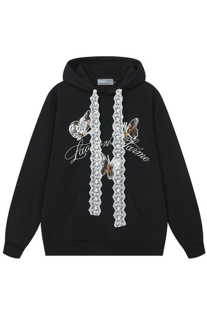 Burnt Lace Butterfly Hoodie