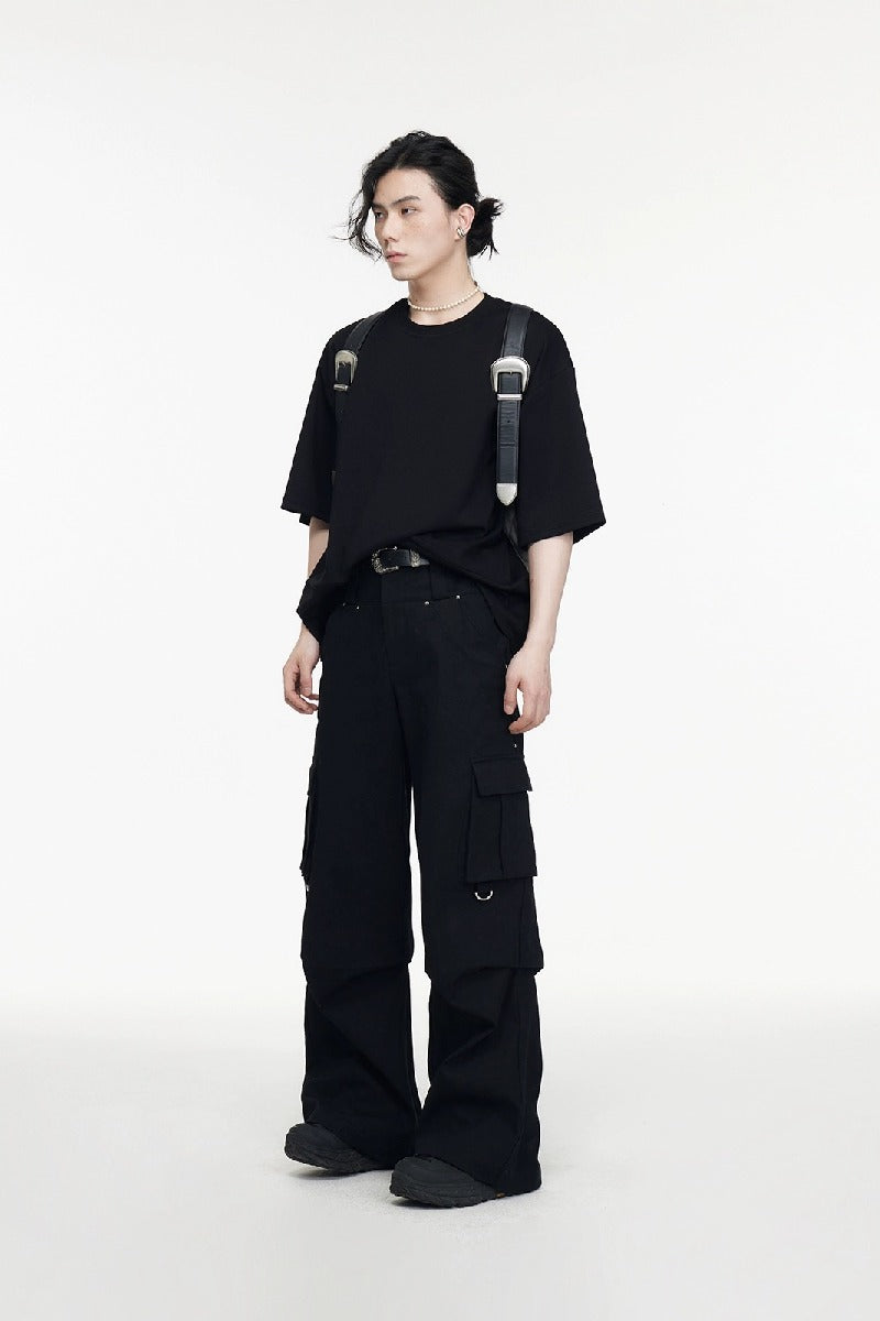 Double Waist Pocket Cargo Pants