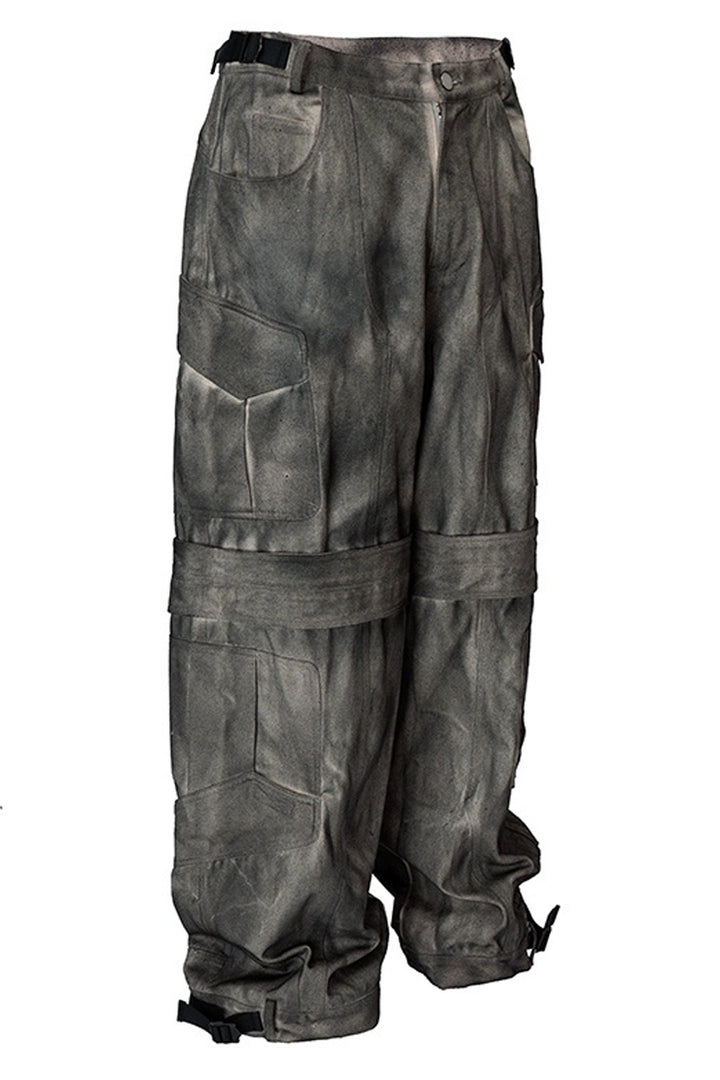 Vintage Dark Loose Cargo Pants