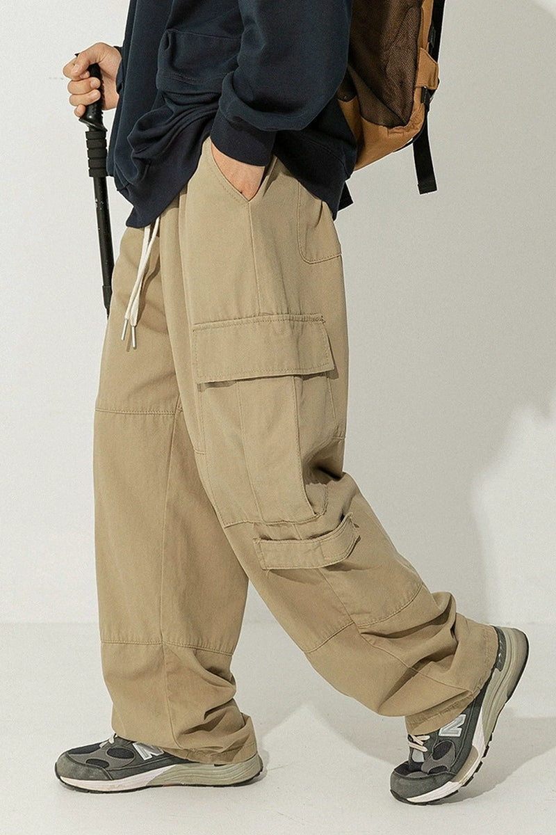 Cotton Cargo Relaxed Trousers