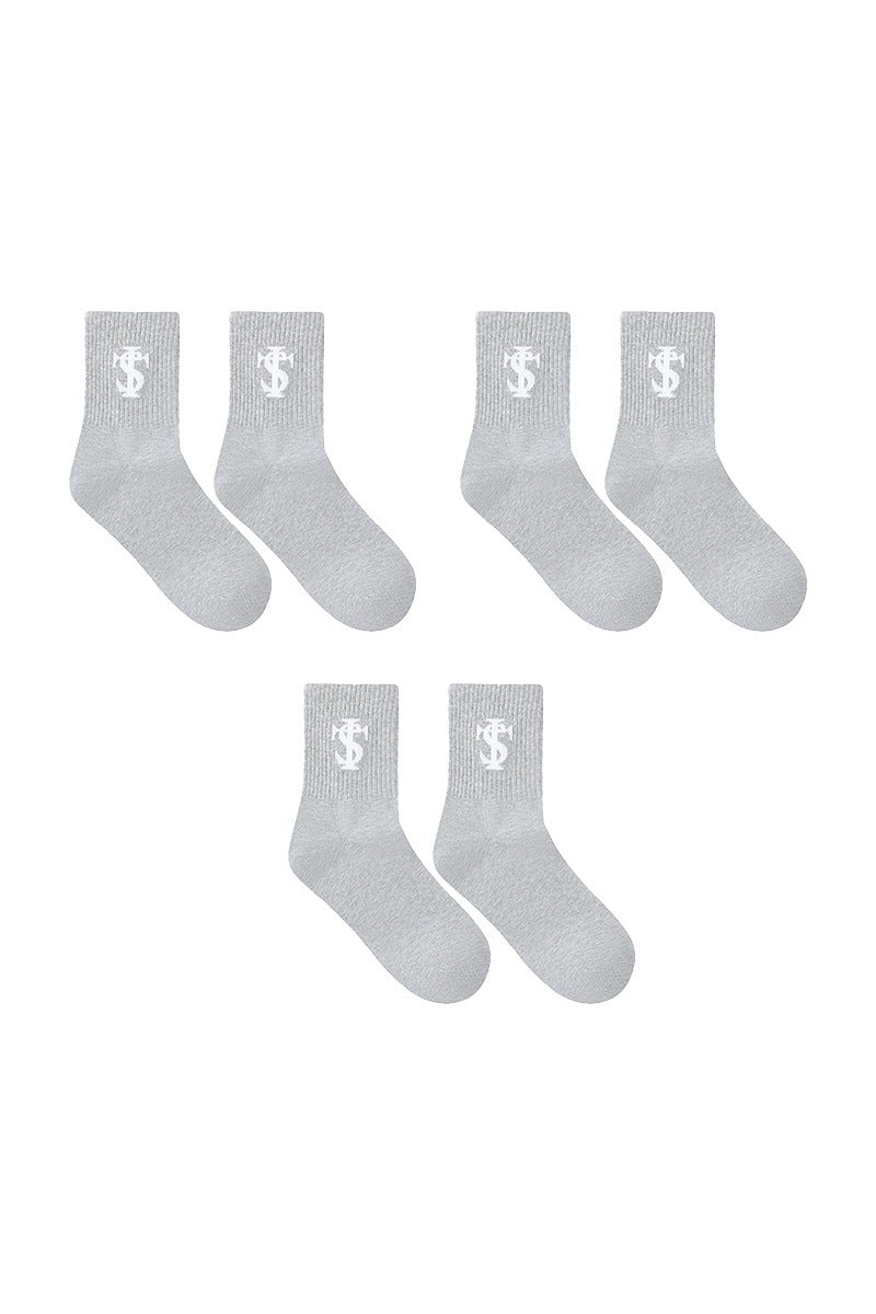 Multi-Color Logo Crew Socks