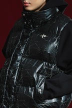 Cracked Pattern Puffer Vest