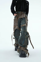 Detachable Patchwork Vintage Jeans