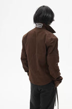 Vintage Slim Fit Zip Detail Jacket