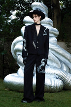 Snake Pattern Luxury Blazer