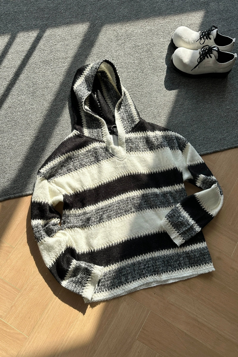 Striped Wool Blend Sweater