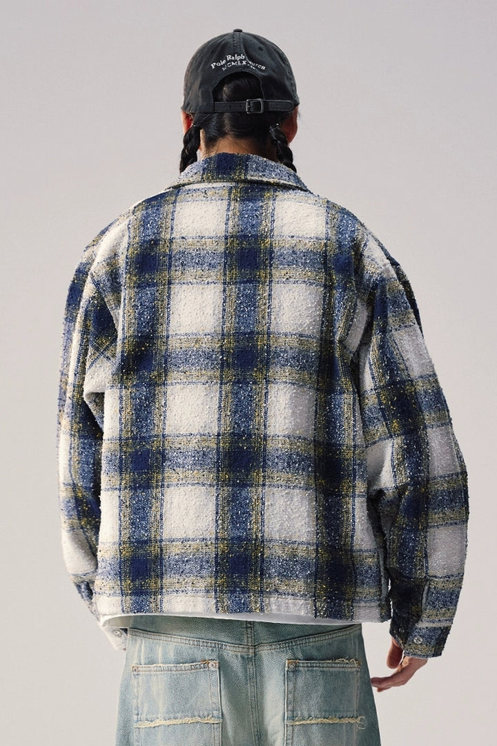 Plaid Oversized Casual Jacket