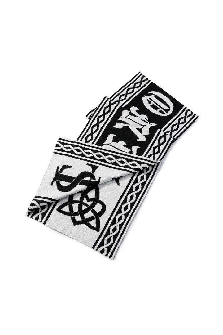 Gothic Logo Long Scarf