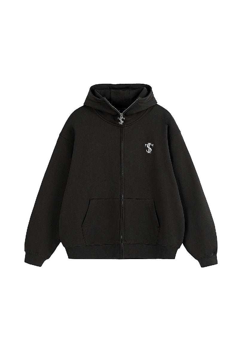 Zip Hooded Mask Sweatshirt