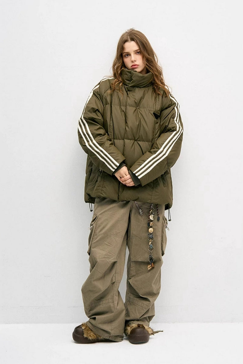 Retro Three-Stripes Down Jacket