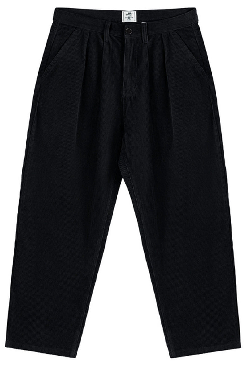 Corduroy Tapered Wide-Leg Pants