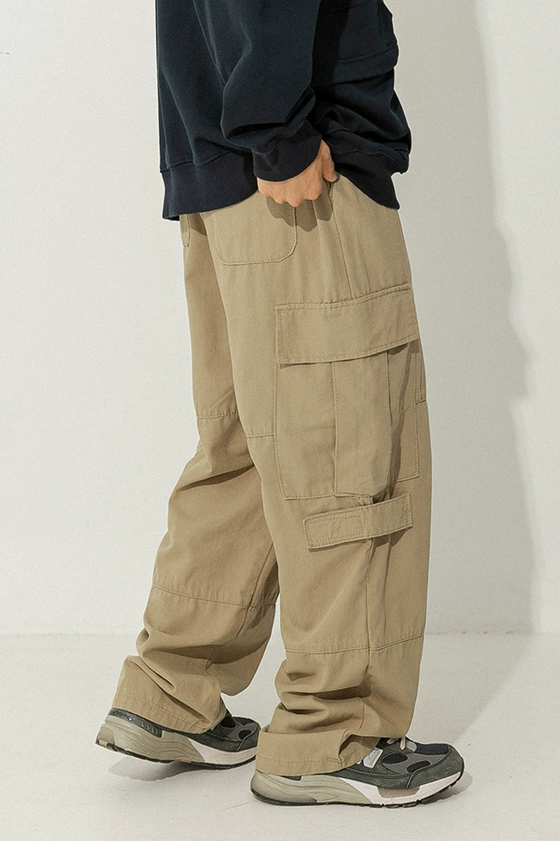 Cotton Cargo Relaxed Trousers