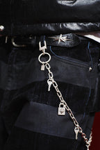 Striped Straight-Leg Jeans