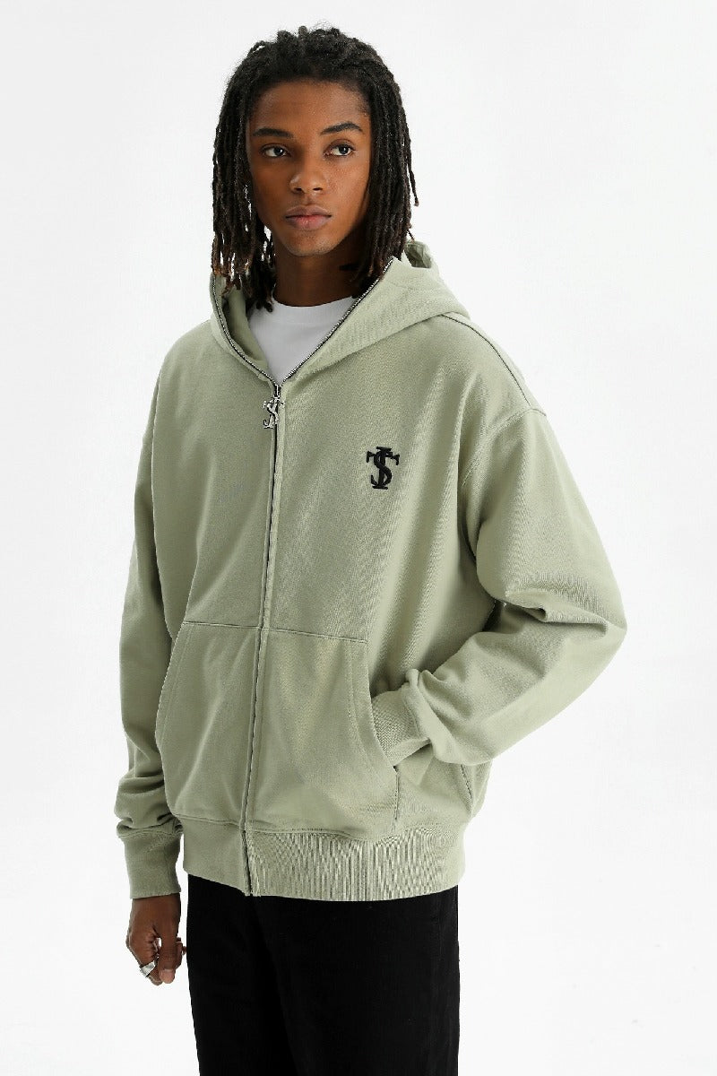 Zip Hooded Mask Sweatshirt