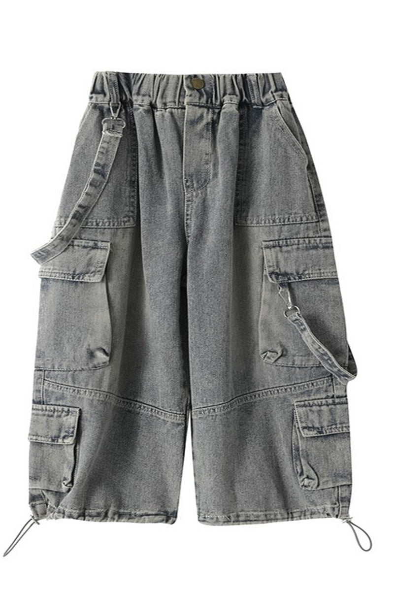 Denim Cargo Pants