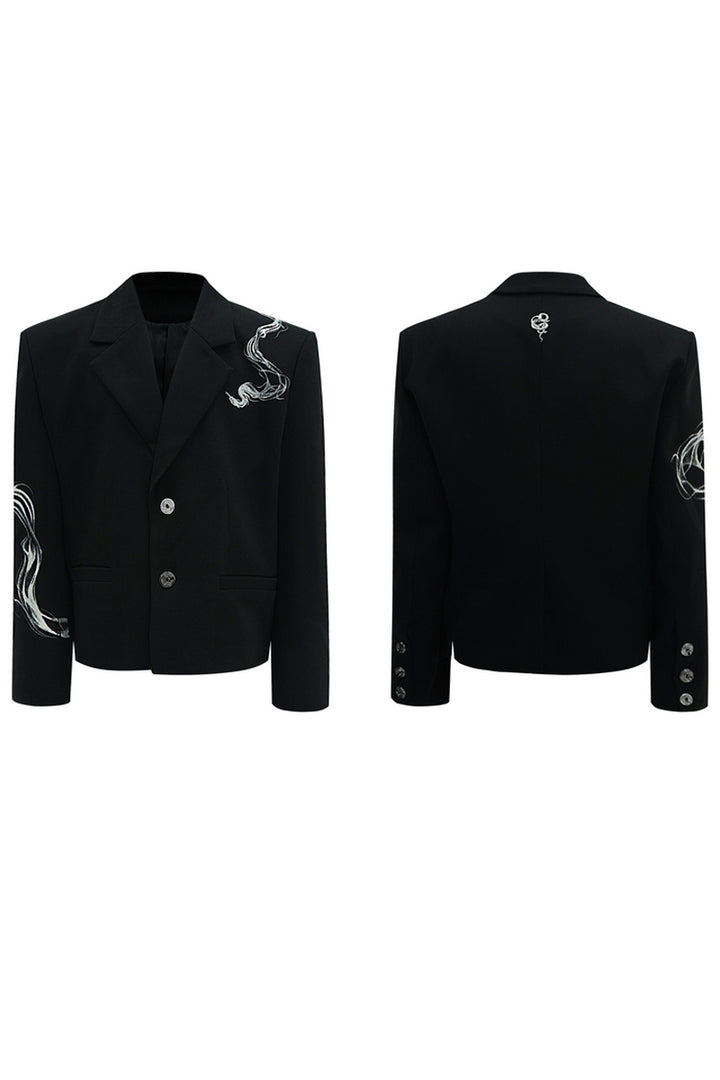 Snake Pattern Luxury Blazer