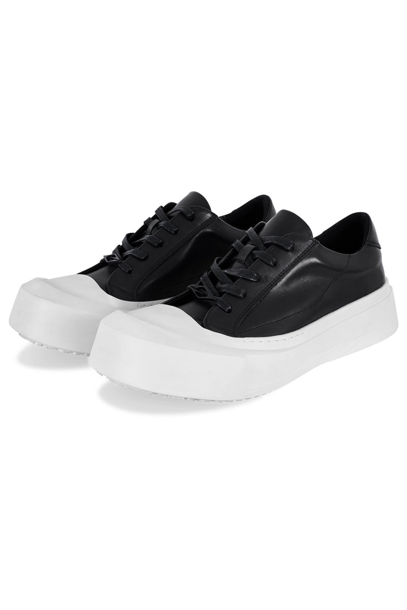 Chunky Leather Platform Sneakers