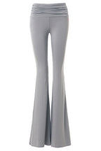 Low-Waist Ruched Flare Pants