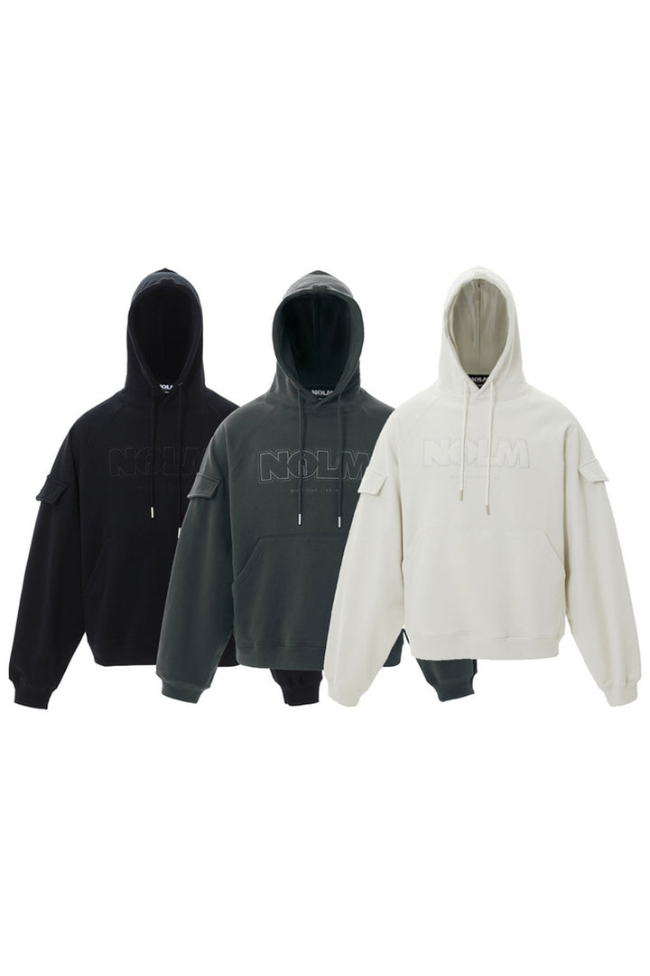 NOLM Oversized Embroidered Logo Hoodie