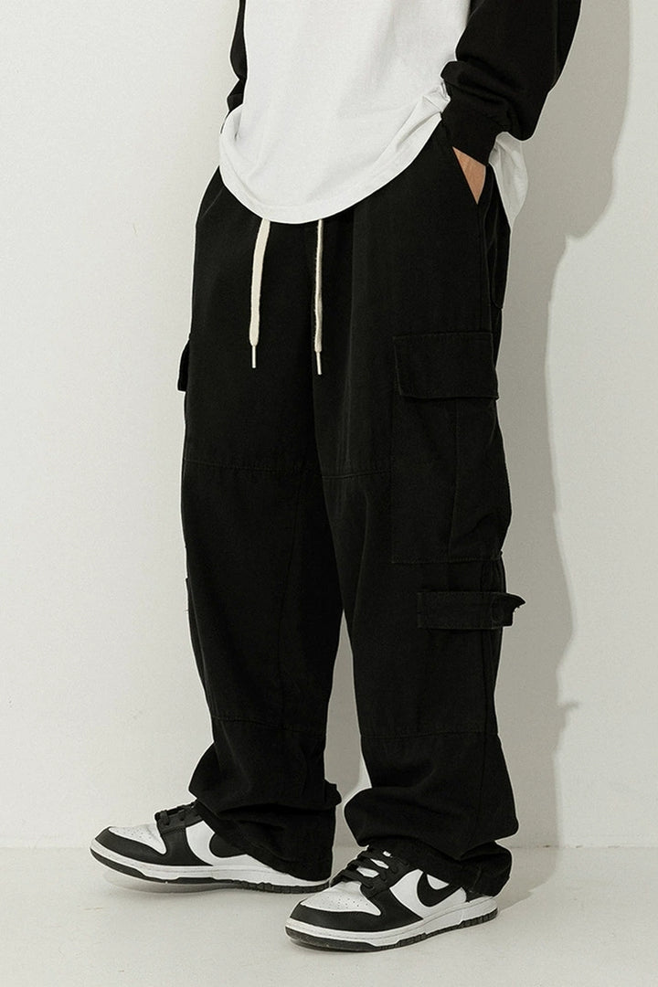 Cotton Cargo Relaxed Trousers