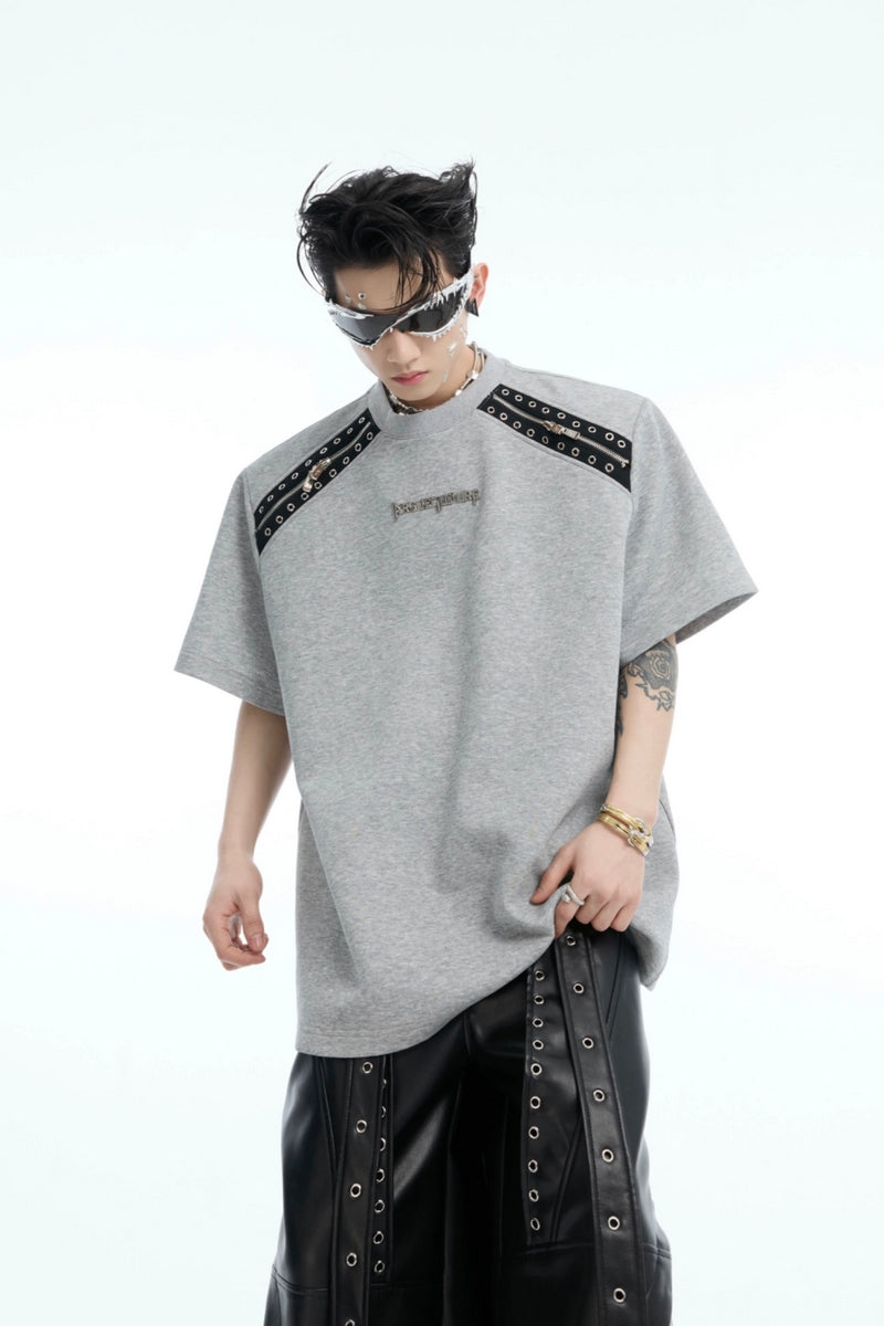 Deconstructed Colorblock Shirt-Tee