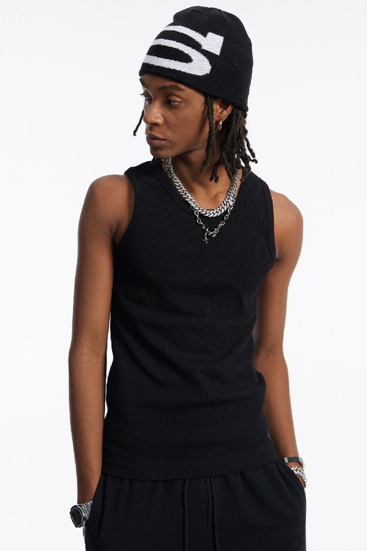 Basic Sleeveless Street Vest