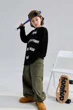 Loose Fit Cotton Long Sleeve T-Shirt