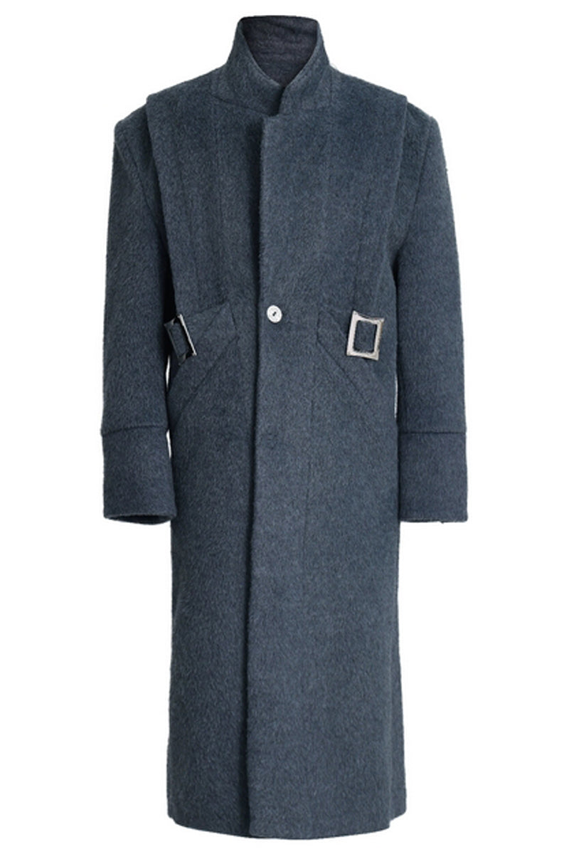 Structured Belted Wool Trench Coat