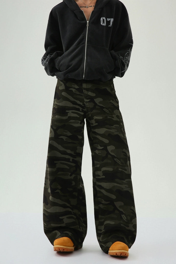 Vintage Camo Denim Cargo Pants