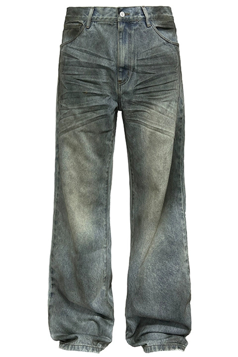 Heavy Oil-Stained Jeans