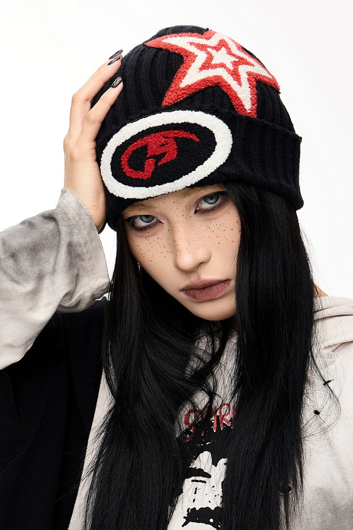 Logo Embroidered Knit Beanie