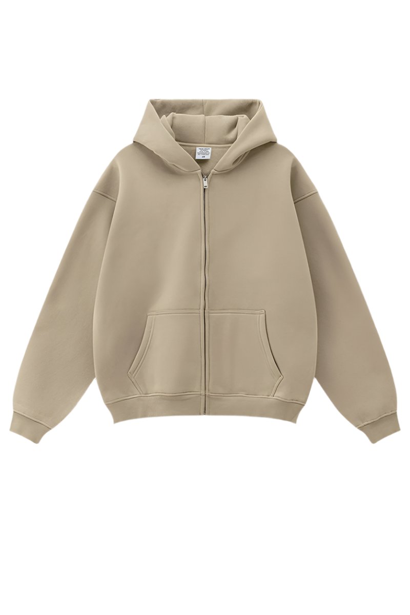 Fleece Streetwear Zip Hoodie