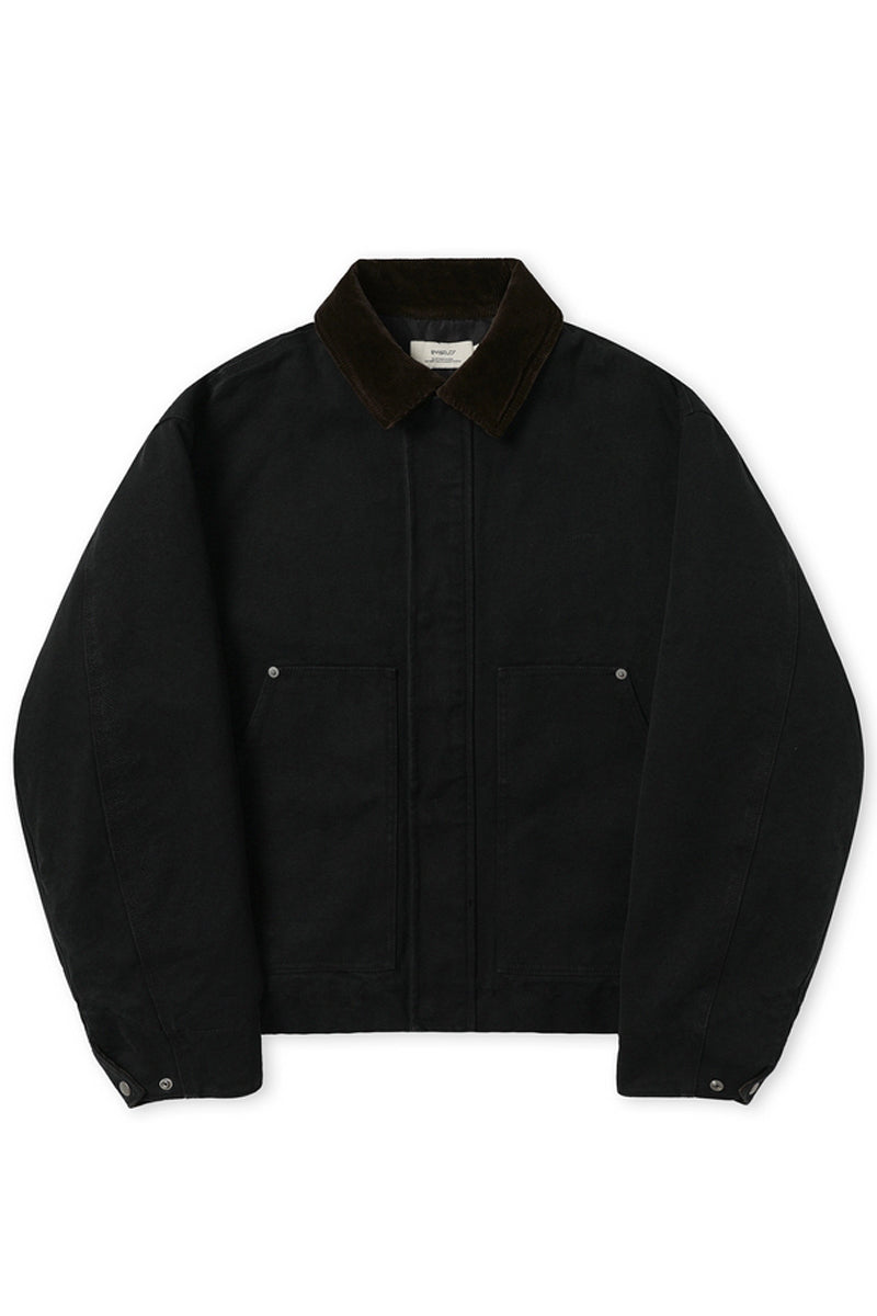 Washed Canvas Quilted Work Jacket