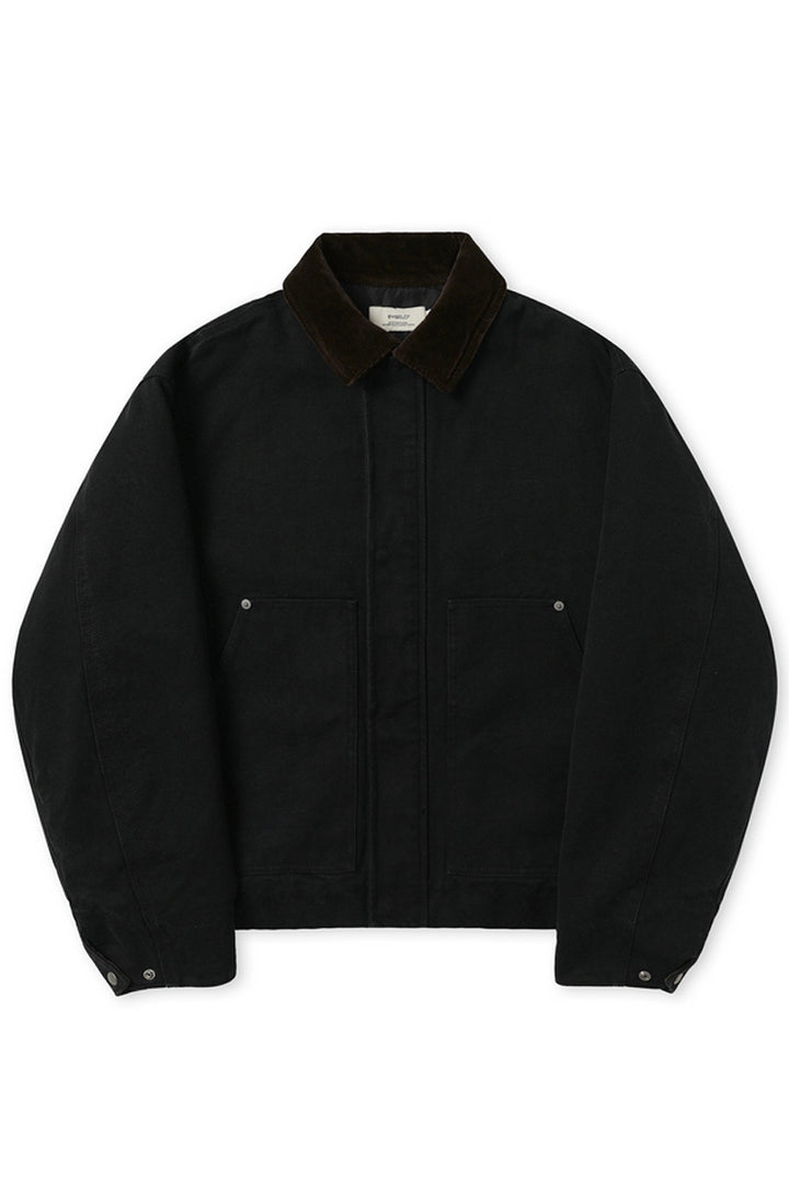 Washed Canvas Quilted Work Jacket