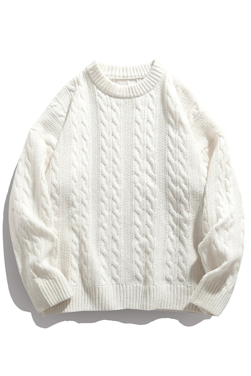 Cable-Knit Vintage Sweater