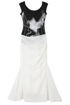 Layered Effect Print Dress