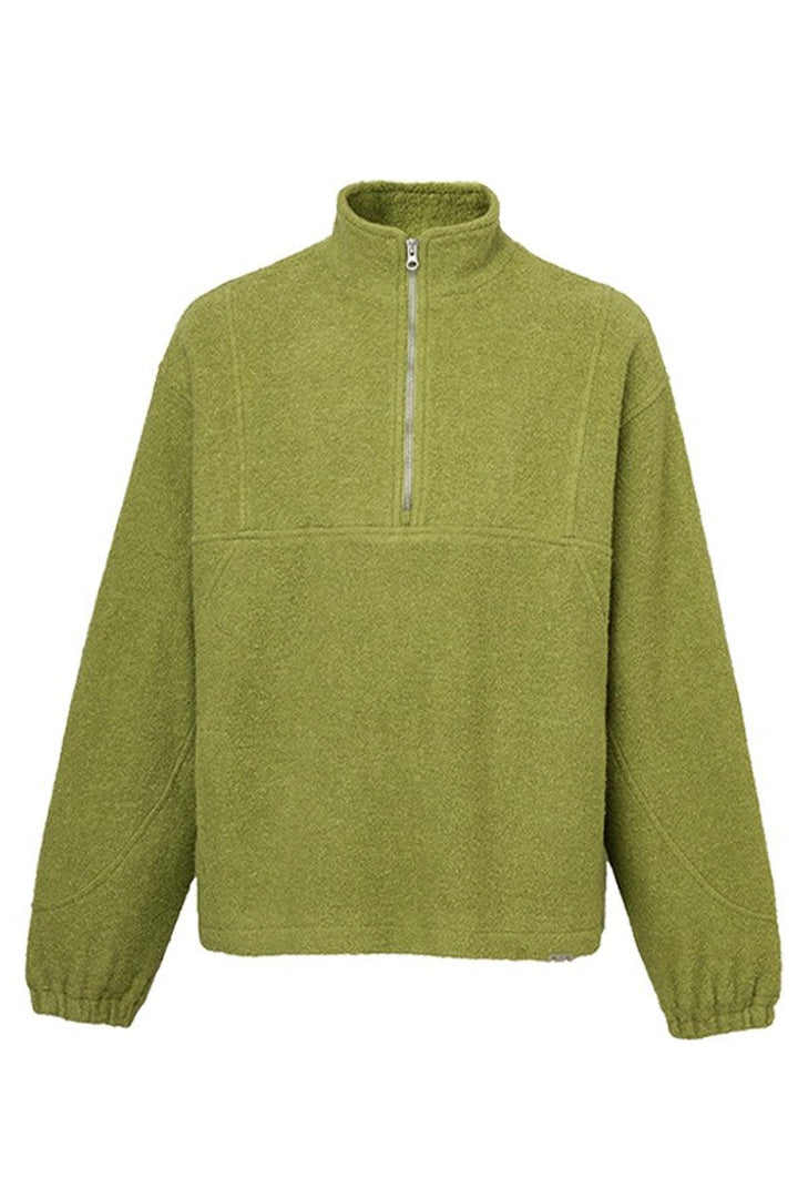 Wool Fleece Half-Zip Jacket