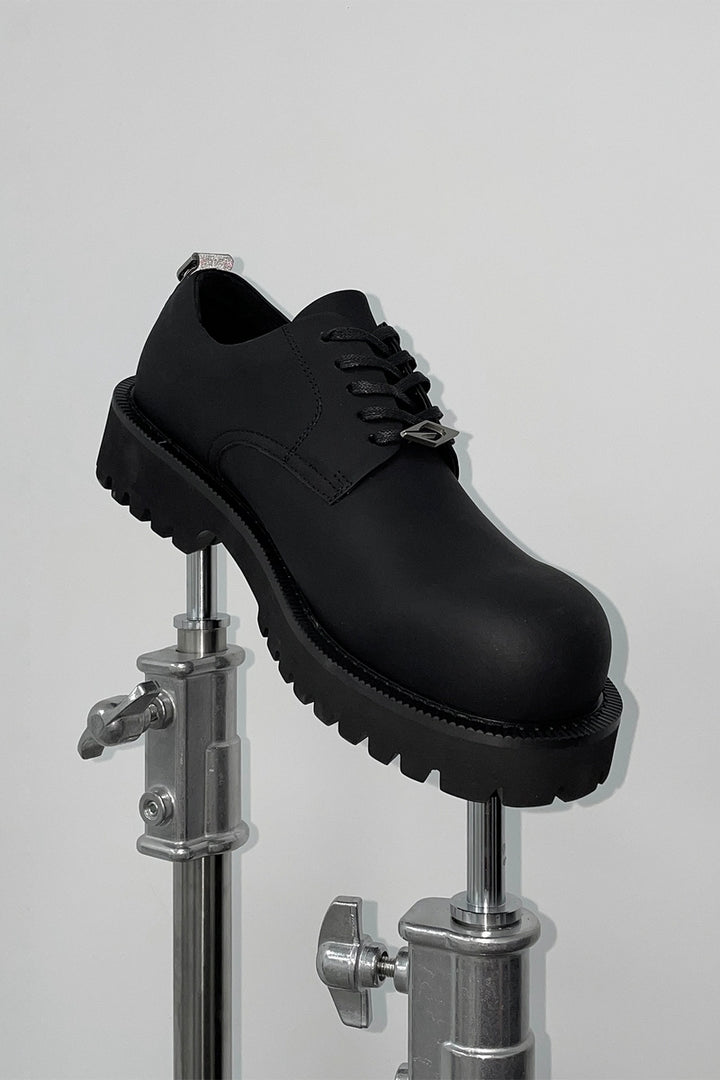 Chunky Matte Derby Shoes