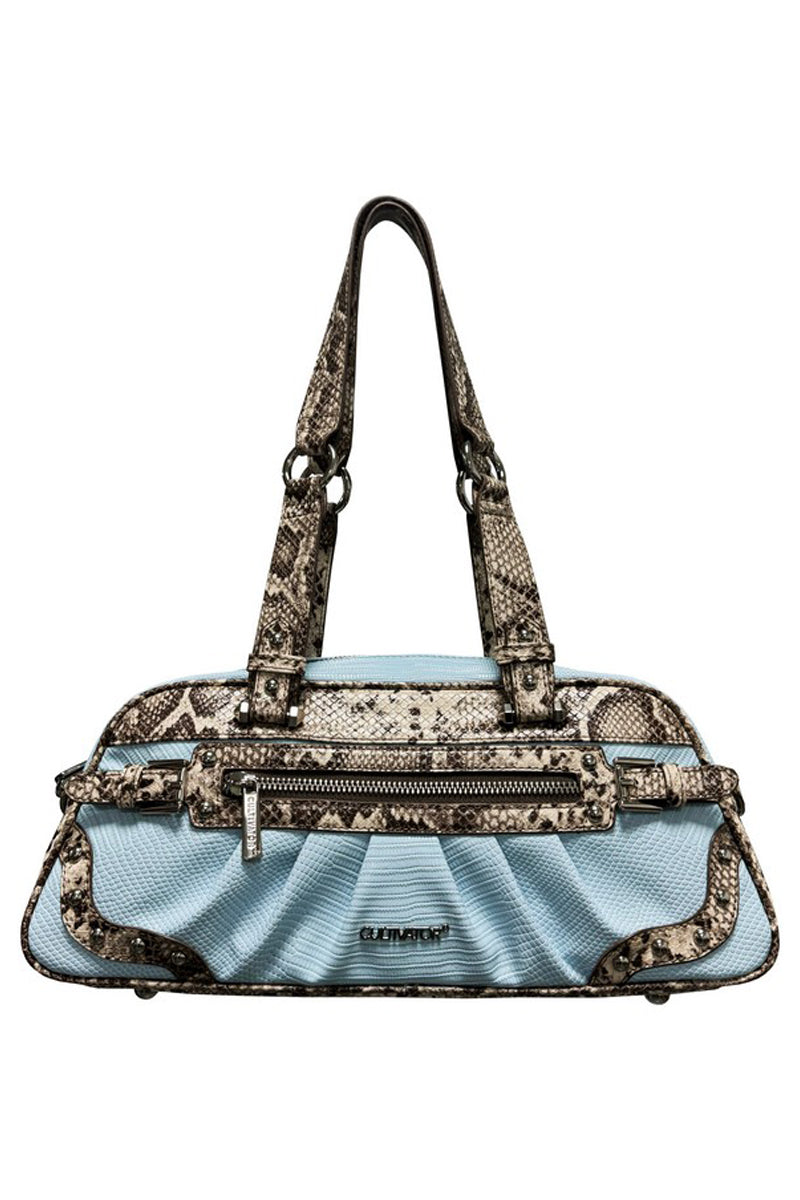 Millennial Snake Print Colorblock Underarm Bag – Copping Zone