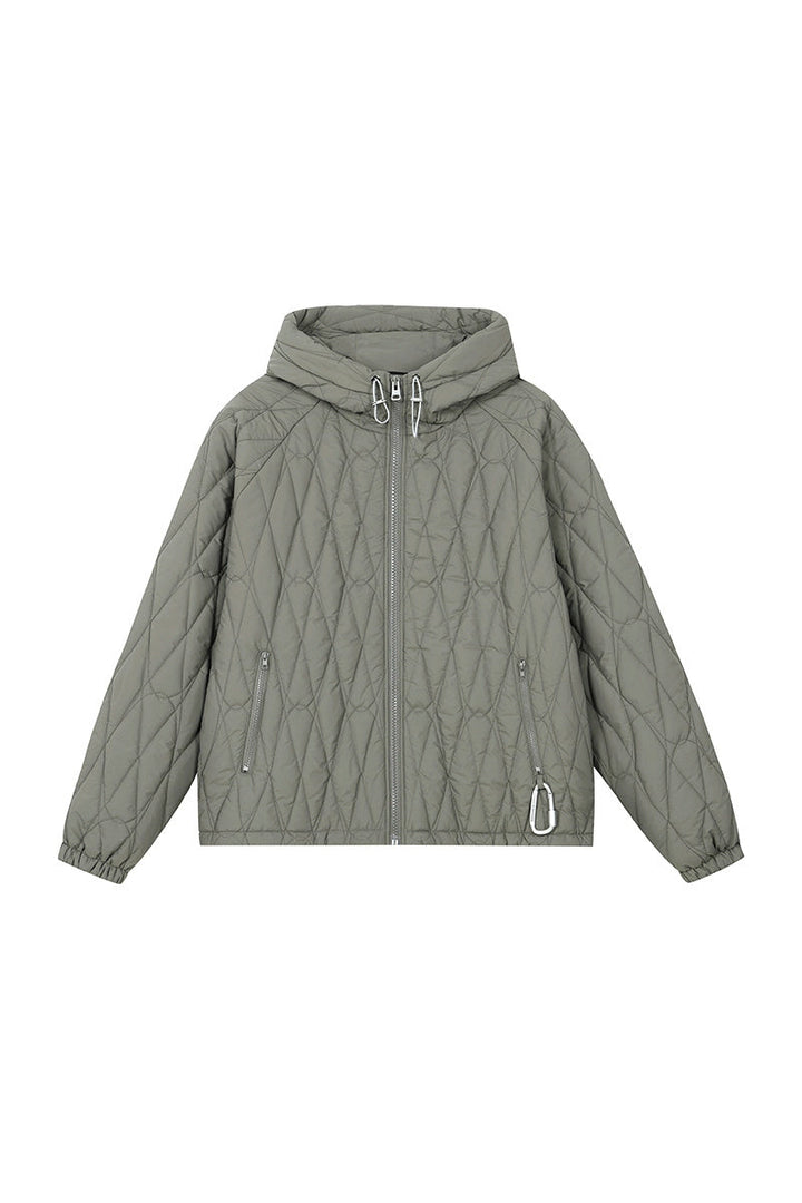 Quilted Textured Cleanfit Puffer Jacket