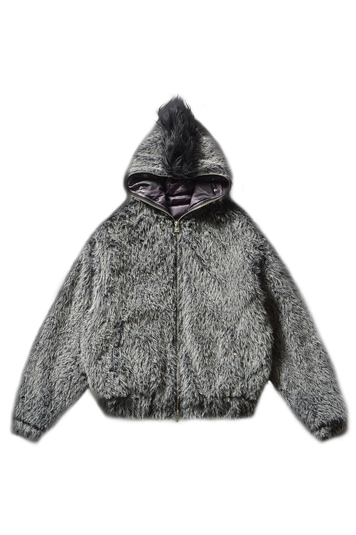 Faux Fur Hooded Puffer Jacket