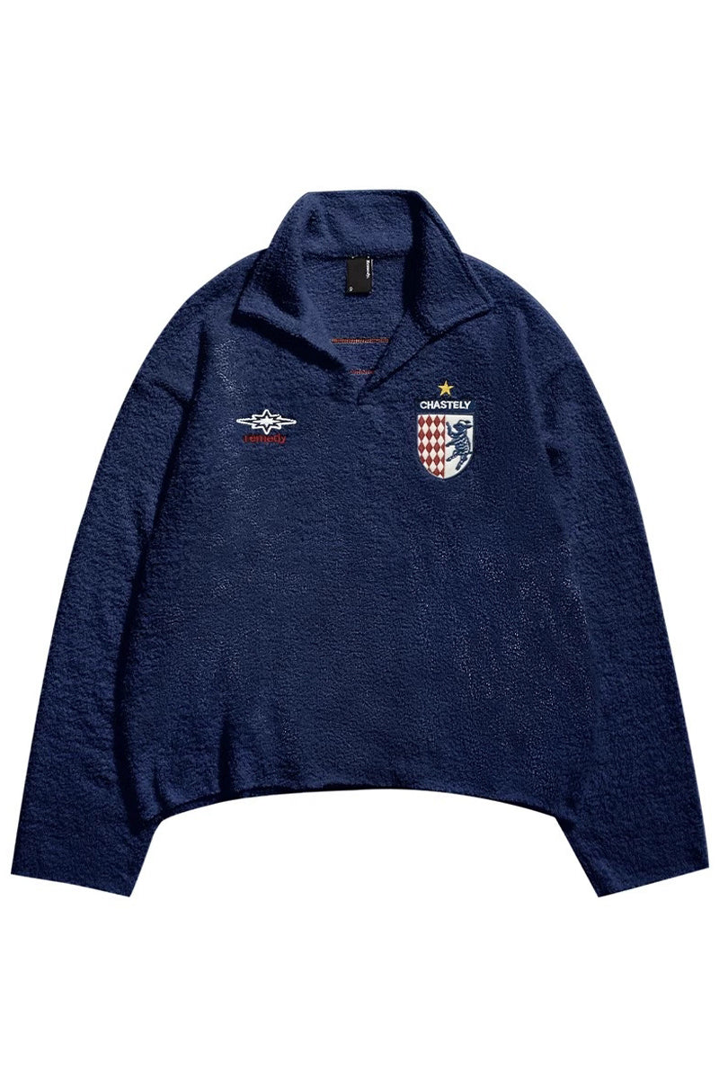 【美品】Embroidery Polo Sweatshirt 8D9233B0-2A90-417A-B739-