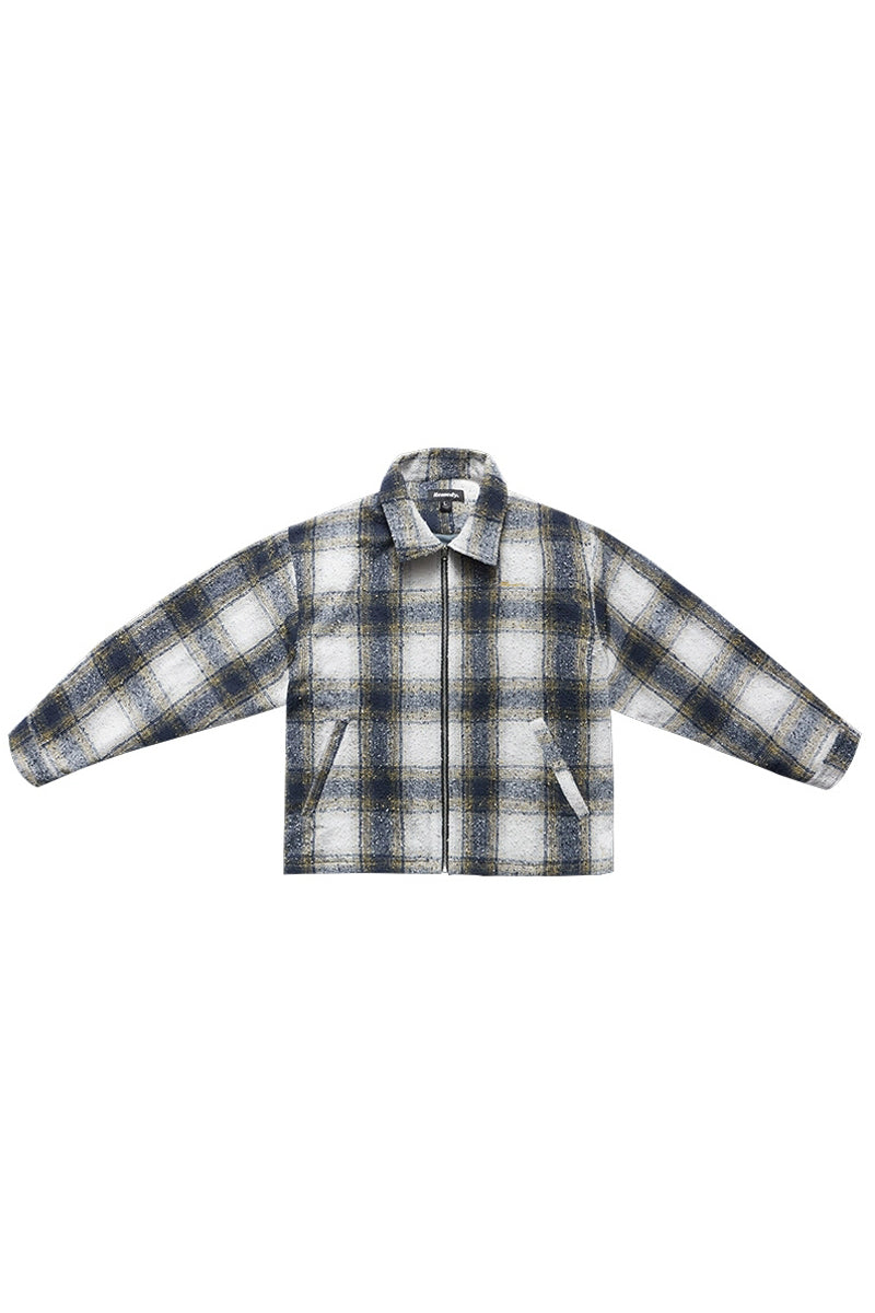 Plaid Oversized Casual Jacket