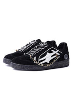Black Sparkle Unisex Retro Low Top Trainers