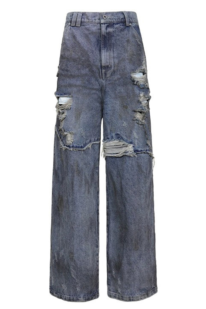 Heavy Duty Distressed Jeans