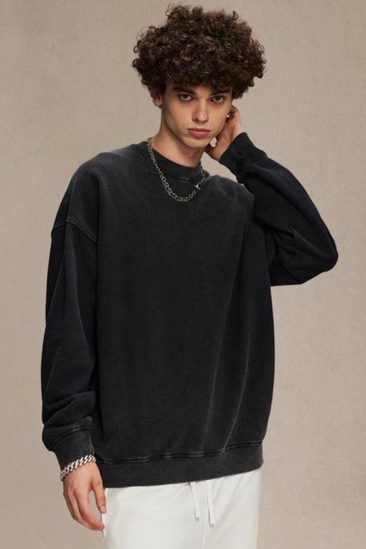 Heavy Washed Crewneck Sweatshirt